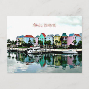 Carte Postale Caraïbes : Marina des Bahamas de Nassau