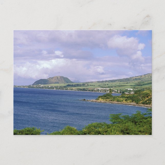 Carte Postale Caraïbes, Saint-Kitts, Roseau. Côte. (Devant)