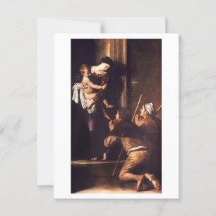 Carte Postale Caravaggio 1604-1606 Madonna & Child di Loreto