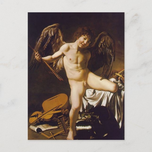 Carte Postale Caravaggio- Amor Victorieux (Devant)