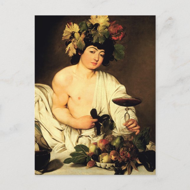 Carte Postale Caravaggio Bacchus (Devant)