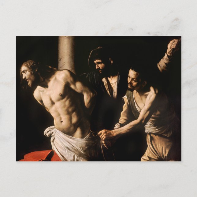 Carte Postale Caravaggio - Christ à la colonne (Devant)