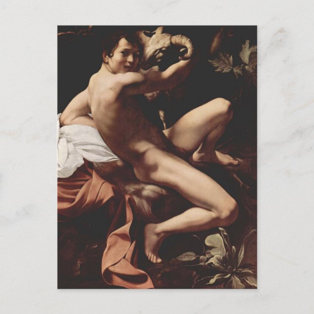 Carte Postale Caravaggio- Jean le Baptiste (Devant)