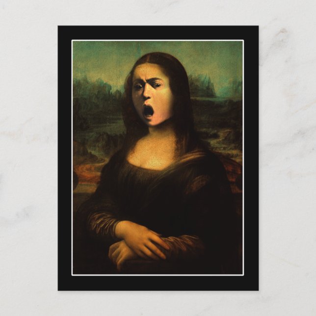 Carte Postale Caravaggio Medusa Mona Lisa (Devant)