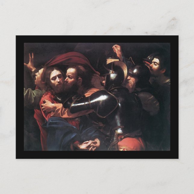 Carte Postale Caravaggio Prise Du Christ (Devant)