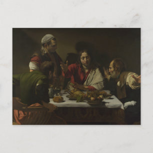 Carte Postale Caravaggio - Souper à Emmaüs