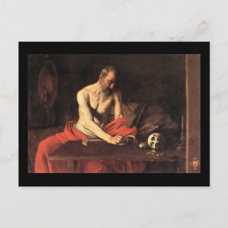 Carte Postale Caravaggio St Jérôme