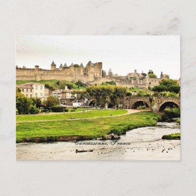 Carte Postale Carcassonne, France Photographie pittoresque (Devant)