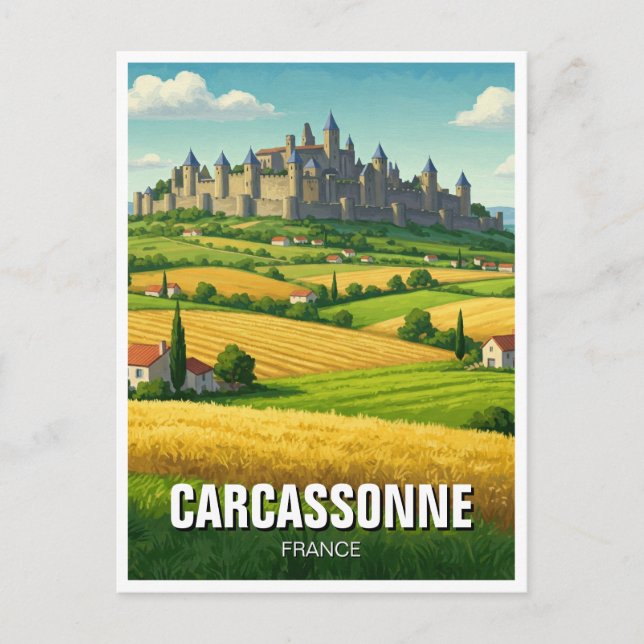 Carte Postale Carcassonne France Travel (Devant)