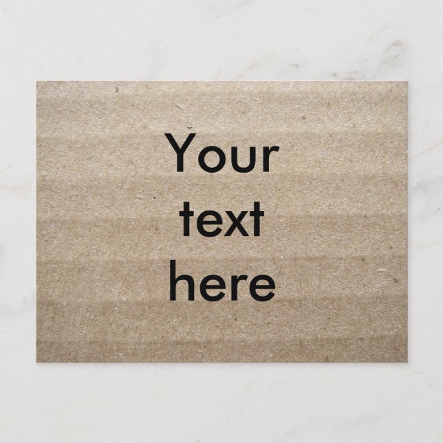 Carte Postale Cardboard (Devant)