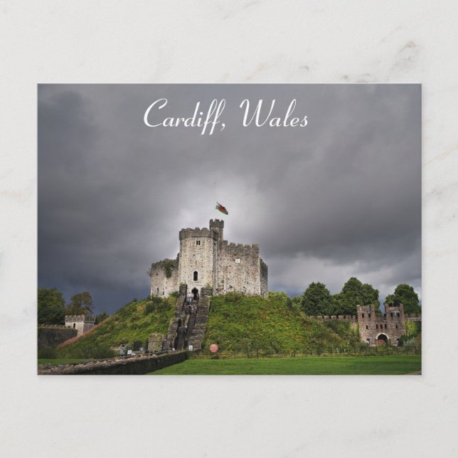 Carte Postale Cardiff Wales Welsh Castle Travel (Devant)