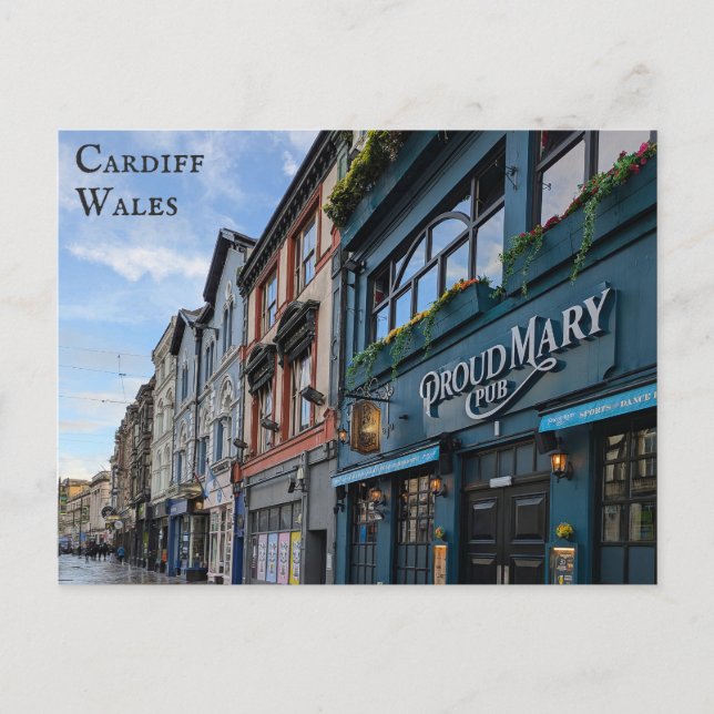 Carte Postale Cardiff Wales Welsh City Travel (Devant)