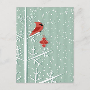 Carte postale Cardinal Rouge