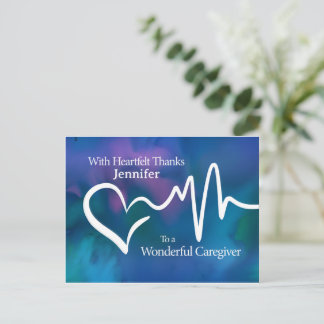 Carte Postale Caregiver Thank You Heartfelt Appreciation