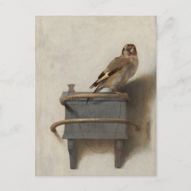 Carte Postale Carel Fabritius, The Goldfinch - 17th C. Art (Devant)