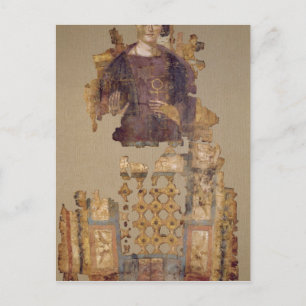 Carte Postale Carénage représentant une femme tenant une chevill