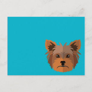 Carte Postale Caricature adorable Yorkshire Terrier, Yorkie