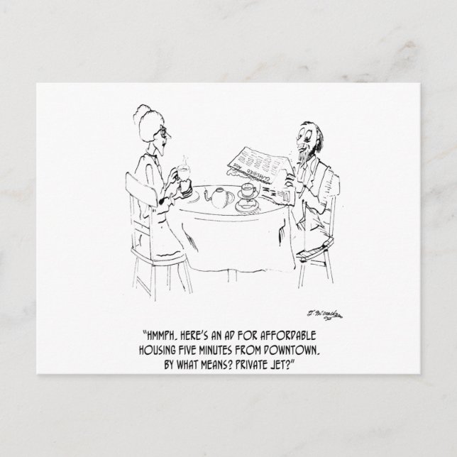 Carte Postale Caricature Commuting 1098 (Devant)