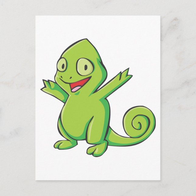 Carte Postale Caricature de Chameleon de Happy Meller (Devant)