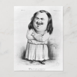 Carte Postale Caricature de Honore de Balzac