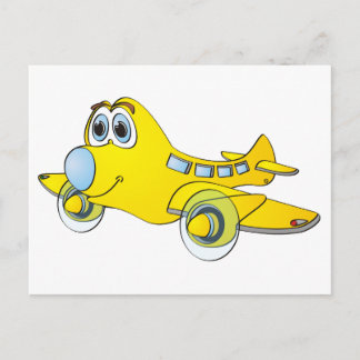 Carte Postale Caricature de l'avion