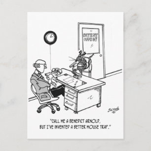 Carte Postale Caricature de l'inventeur 1932