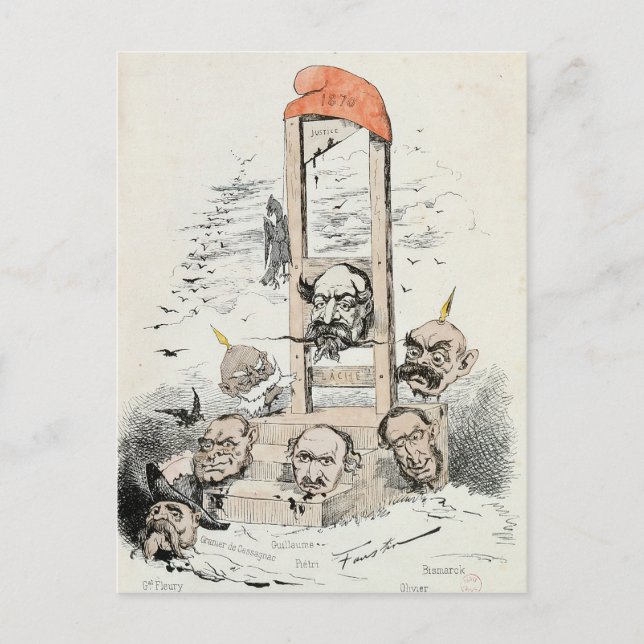 Carte Postale Caricature de Napoléon III Otto (Devant)