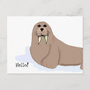 Carte Postale Caricature de Walrus