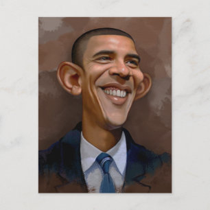 Carte Postale Caricature d'Obama