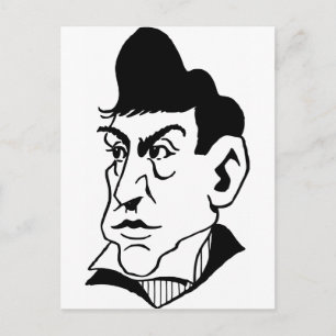 Carte Postale Caricature Marquis de Lafayette