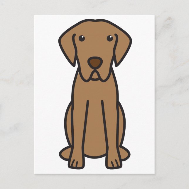 Carte Postale Caricature pour chien de chasse de la baie de Ches (Devant)