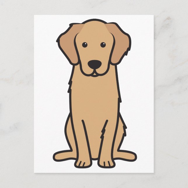 Carte Postale Caricature pour chien d'or (Devant)