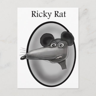 Carte Postale Caricature Ricky Rat
