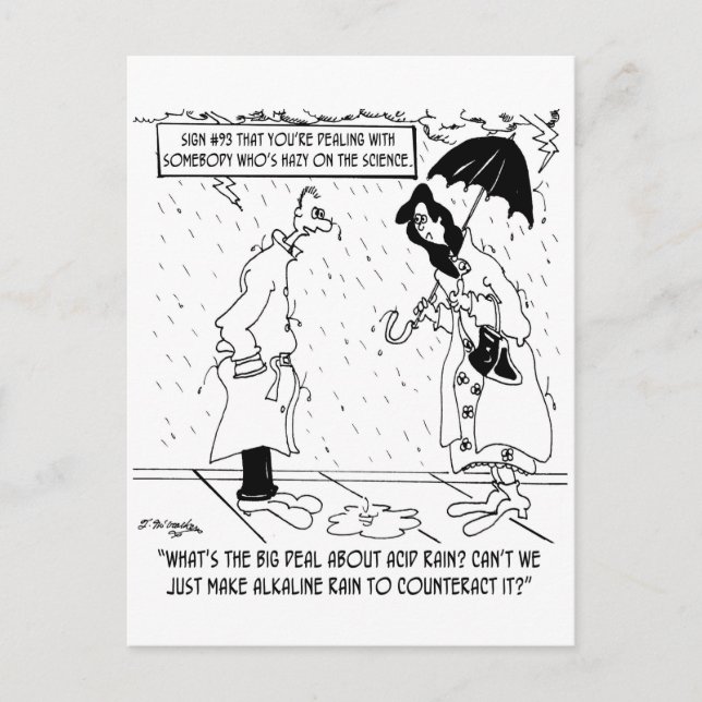 Carte Postale Caricature scientifique 7084 (Devant)