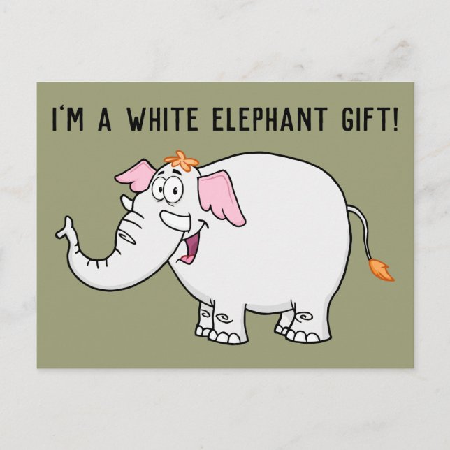 Carte Postale Caricature White Elephant Exchange (Devant)