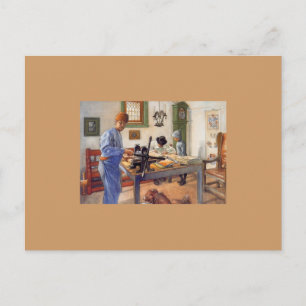 Carte Postale Carl Larsson à l'atelier 1853
