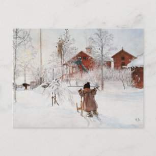 Carte Postale Carl Larsson - The Yard and Wash House
