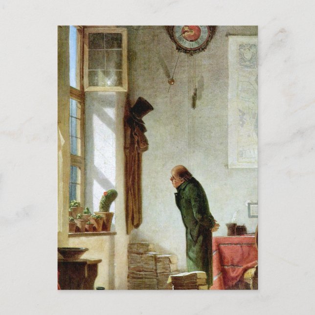 Carte Postale Carl Spitzweg - The Cactus Enthusiast (Devant)