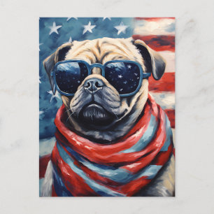 Carte Postale Carlin 4 juillet fête de l'indépendance