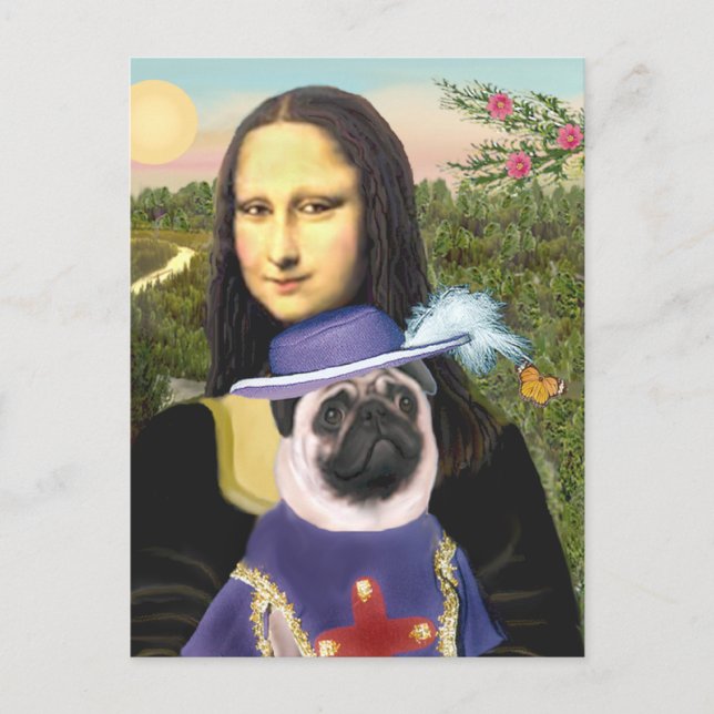 Carte Postale Carlin (Sir) - Mona Lisa (Devant)