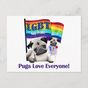 Carte Postale Carlins Aimez Tout Le Monde Carlins Gay pride Avec