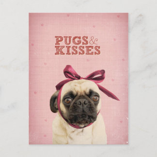 Carte Postale Carlins & Baisers par itslolathepug