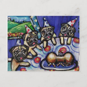 Carte Postale carlins fête d'été