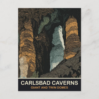 Carte Postale Carlsbad Caverns, Giant et Twin Domes, Voyage