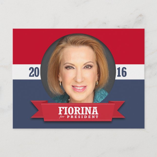 Carte Postale Carly Fiorina pour la présidence 2016 (Devant)