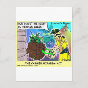 Carte Postale Carmen Mirand Act Drôle Drôle Cadeaux & Objets de