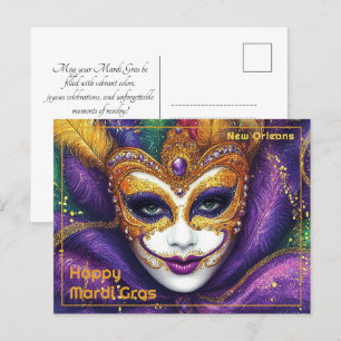 Carte Postale 💚 💜 💛 Carnaval