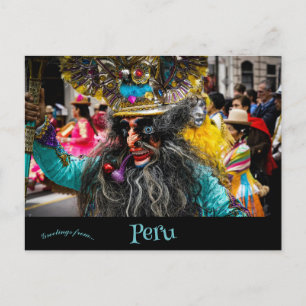 Carte Postale Carnaval à Lima Pérou