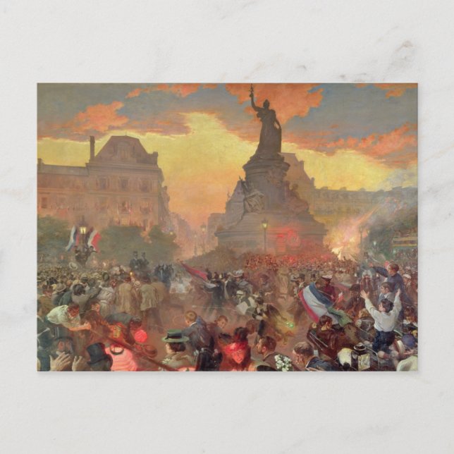 Carte Postale Carnaval à Paris en l'honneur du Russe (Devant)