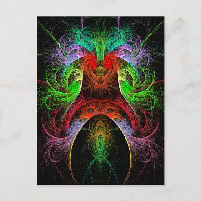 Carte postale Carnaval Art Abstrait (Devant)